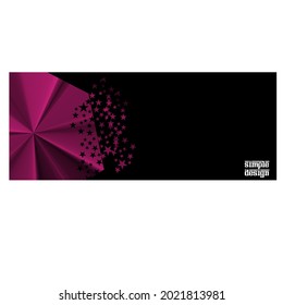 BANER BACKGROUND VECTOR, hexagon shape and black color.