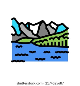 banff national park color icon vector. banff national park sign. isolated symbol illustration