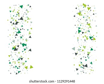 Bang, Blast, Glass Memphis Vector Frame. Explosion, Triangle Flying Particles Grunge Border Design. Broken Moving Vortex Fragments Exploding Glass Frame. Shattered Fragments Cool Explosive Background