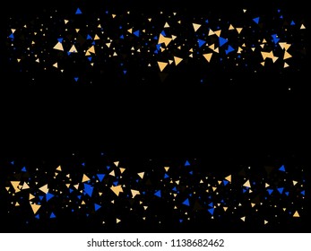 Bang, Blast, Moved Particles, Vector Explosion Frame. Broken Glass, Triangle Grunge Fragmentation. Stars, Glitter, Trendy Cosmic Frame, Vortex, Shattered Fragments.  