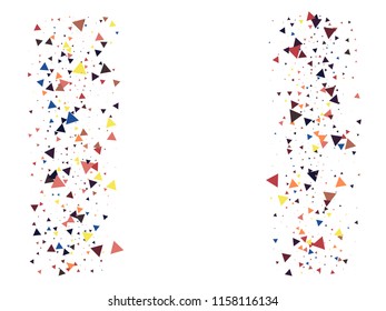 Bang, Blast, Moved Particles, Vector Explosion Burst Border. Broken Glass, Triangle Memphis Grunge Fragmentation.