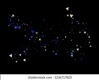 Bang, Blast, Moved Particles, Vector Explosion Frame. Broken Glass Moving Memphis Grunge Fragmentation. Stars, Glitter, Bright Cosmic Frame, Vortex, Shattered Fragments. Hipster Cool Memphis