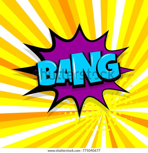 Bang Boom Gun Comic Text Speech Stock Vector (Royalty Free) 775040677 ...