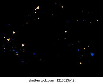Bang, Burst, Moved Particles, Vector Explosion Background. Broken Glass Shattered Memphis Grunge Fragmentation. Stars, Glitter, Trendy Cosmic Frame, Vortex, Shattered Fragments. Grunge Cool Memphis.