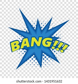 Bang, comic book explosion icon. Pop art illustration of Bang, comic book explosion vector icon for web