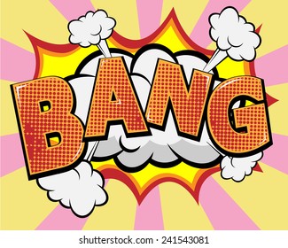 Bang Comic Book Speech Bubble Pop Stock Vector (Royalty Free) 241543081 ...