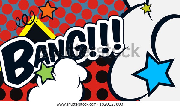 Bang Comic Bubble Pop Art Wallpaper Stock Vector (royalty Free 