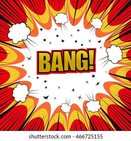 Bang Comic Cartoon Popart Style Vector Stock Vector (Royalty Free ...