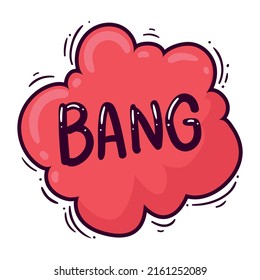 icono de palabra de expresión de comic de bang
