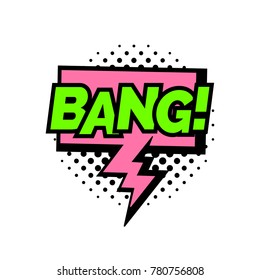 Bang comic lettering