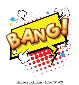 Bang! Comic Speech Bubble, Cartoon. art and illustration vector file.
