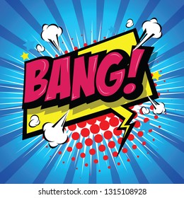 Bang Comic Speech Bubble Cartoon Art Stock Vector (Royalty Free ...