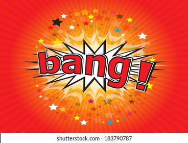 bang! - Comic Speech Bubble, Cartoon 