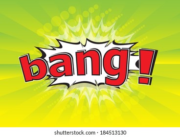 bang! - Comic Speech Bubble, Cartoon 
