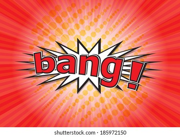 bang! - Comic Speech Bubble, Cartoon 
