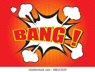 BANG ! - Comic Speech Bubble, Cartoon 