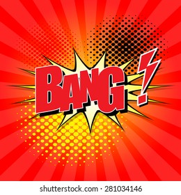 Bang Comic Speech Bubble Cartoon Stock Vector (Royalty Free) 281034146 ...