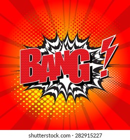 Bang Comic Speech Bubble Cartoon Stock Vector (Royalty Free) 282915227 ...