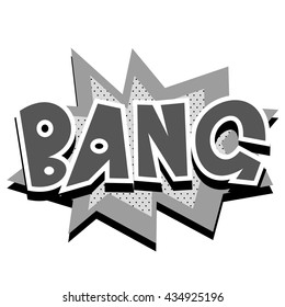 bang! - Comic Speech Bubble, Cartoon