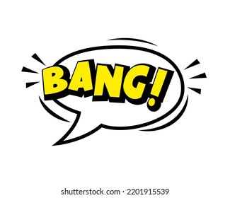 Icono de la burbuja del discurso cómico con nube, rayos. Dibujo de dibujos animados del vector de arte pop en estilo retro. Diseño de historietas, afiches, pancartas