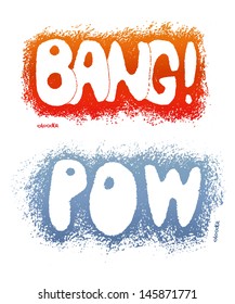 Bang. Dibujado a mano. Vector eps8 