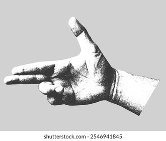 Bang Bang Mão Gesture com Spike e Pulseira Studed