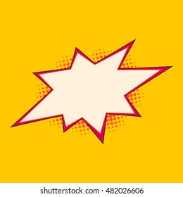 Bang speech bubble. Explosive exclamation comic sign