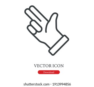 Bang bang vector icon. Editable stroke. Symbol in Line Art Style for Design, Presentation, Website or Apps Elements. Pixel vector graphics - Vector