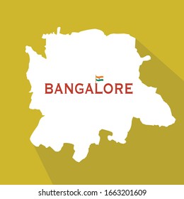 Bangalore City Map - Vector