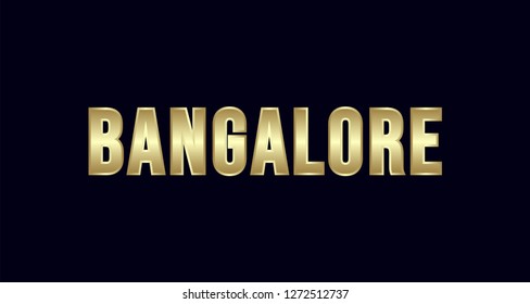 Bangalore City Typography vector design. Greetings for T-shirt, poster, card and more