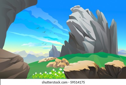    Bangalore countryside  rocky hills landscape