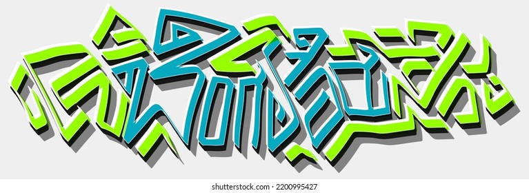 Bangalore written in Kannada script,
Graffiti style.
