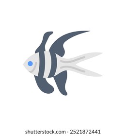 Banggai Cardinal Flat Icons, Vector illustration