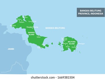 Bangka Belitung Province Map Indonesia 260nw 1669381504 