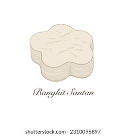 Bangkit Santan cookies is a famous traditional snack for festive seasons in Malaysian.