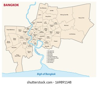 Bangkok Administrative Map