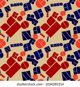 Bangkok creative pattern. Digital design for print, fabric, fashion or presentation.