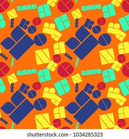 Bangkok creative pattern. Digital design for print, fabric, fashion or presentation.