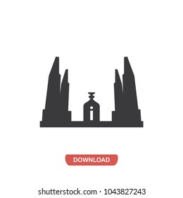 Bangkok democracy monument vector icon 