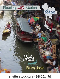 Bangkok floating market