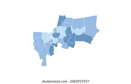 Bangkok map isolated modern colorful style. for website layouts, background, education, precise, customizable, Travel worldwide, map silhouette backdrop, earth geography, political, reports. 