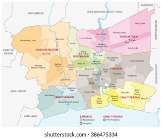 Bangkok Metropolitan Region Map