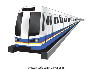 Bangkok subwaytrain icon vector illustration