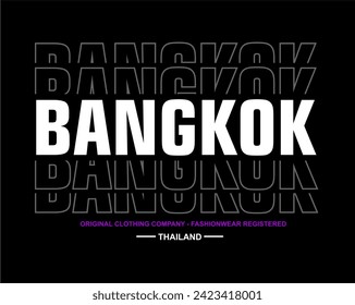 bangkok t shirt design vector, Varsity T shirt Designs, Slogan T shirt Design 