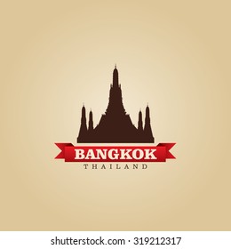 Bangkok Thailand city symbol vector illustration