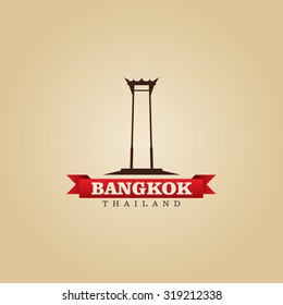 Bangkok Thailand city symbol vector illustration