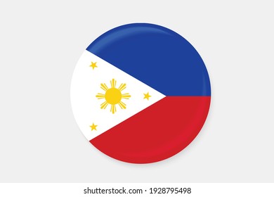 Bangkok , Thailand - Feb 20,2021 : Vector philippines flag, philippines flag illustration, philippines flag picture, philippines flag image.