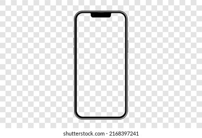 Bangkok, Thailand - June 13 , 2022:  IPhone 13 Pro Max Mockup, New Iphon X Of Pro To Mini. Mock Up Screen Iphone Transparent  For Infographic Business Web Site Design App Ios Vector Illustration