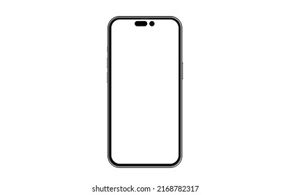 Bangkok, Thailand - June 14 , 2022:  iPhone 14 pro max Mockup, new iphon x generation of pro to mini. Mock up screen iphone Transparent Vector for Infographic Business web site design app ios