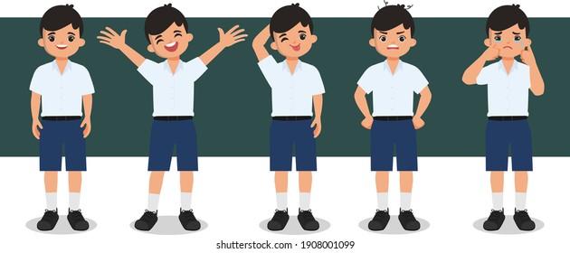 Bangkok Thailand student character animation.